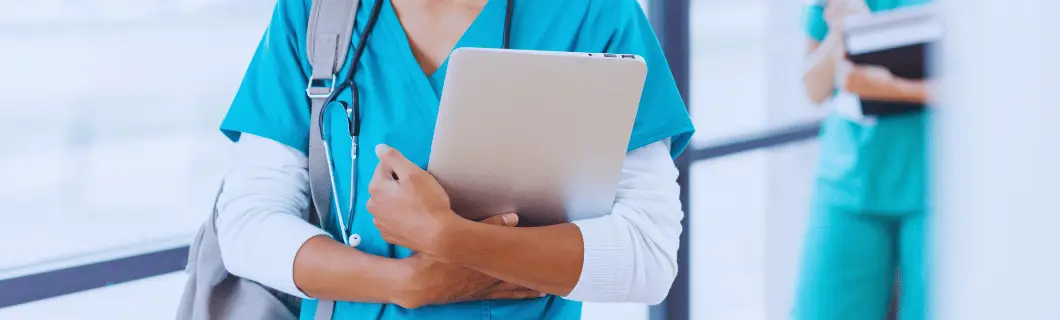 Nurse writing