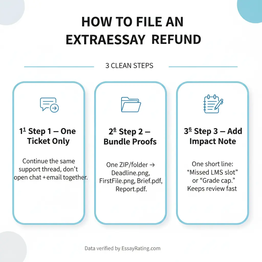 ExtraEssay refund request 2025 — how to file a refund in 3 clean steps