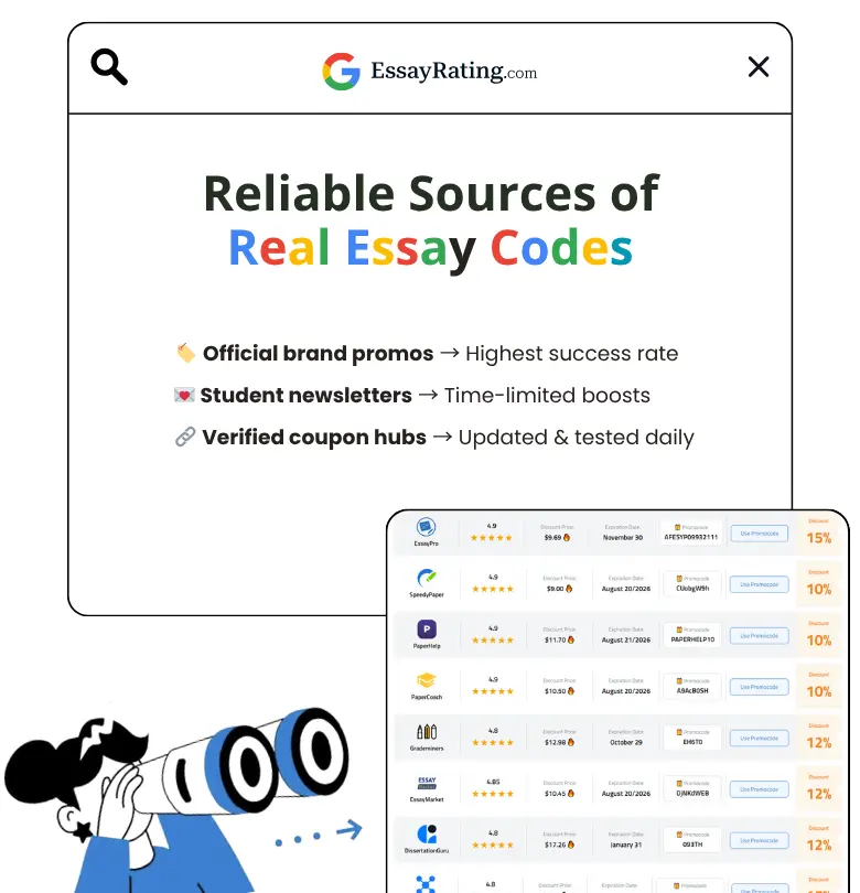 Verified sources for write my essay coupon codes 2025