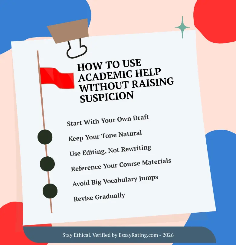 How to use academic help safely — infographic