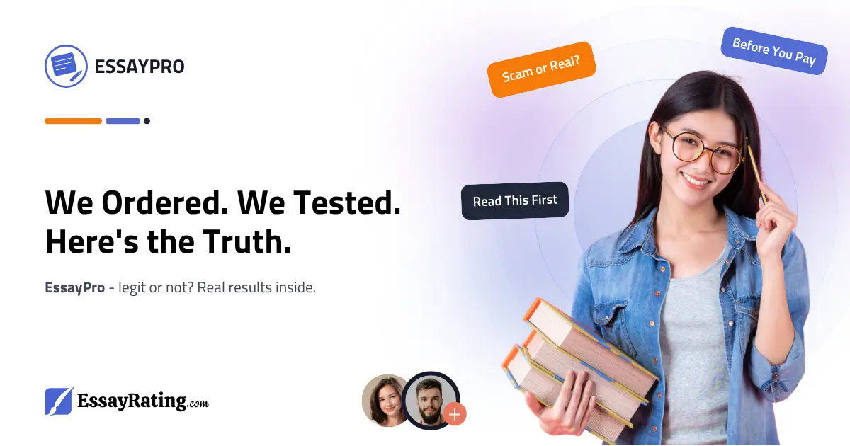 Is EssayPro legit? Student reviewing essay writing service on laptop