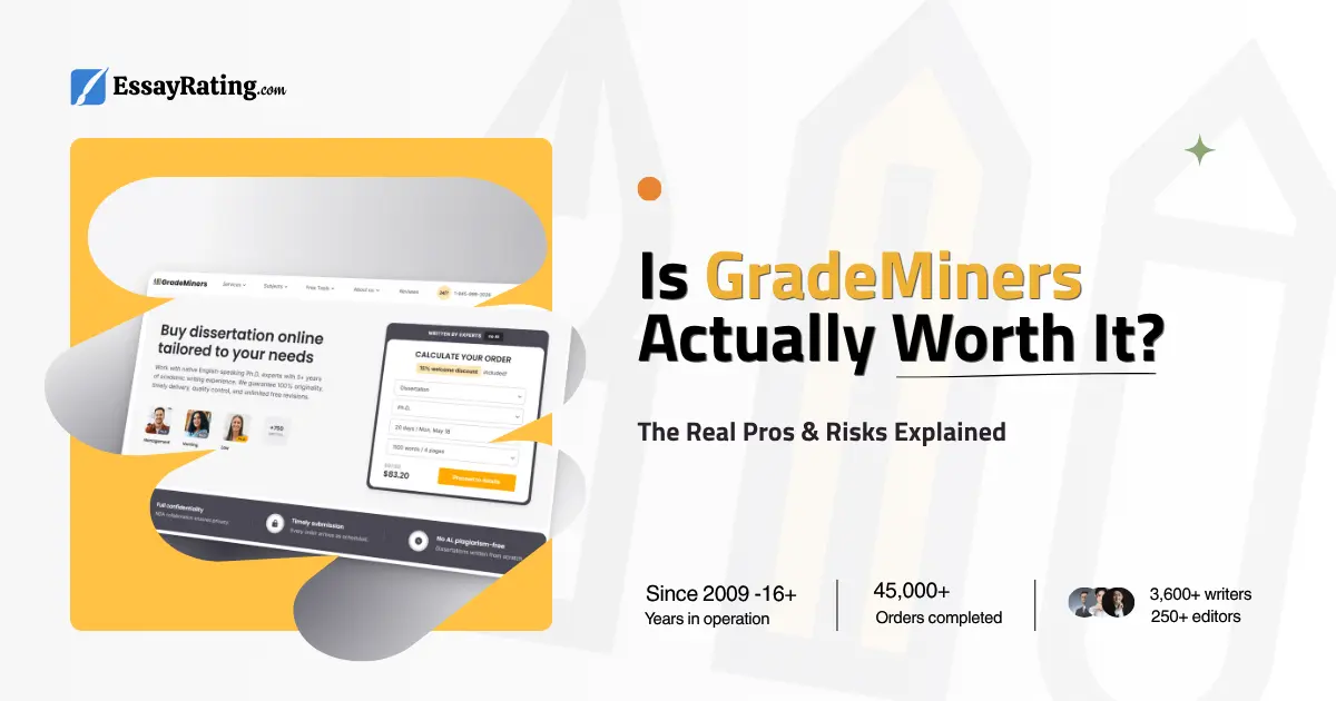 Is GradeMiners legit? EssayRating 2026 review verdict